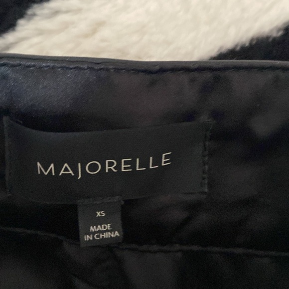 😍NWOT Majorelle Blake Faux Leather Pants Black XS - Picture 5 of 6